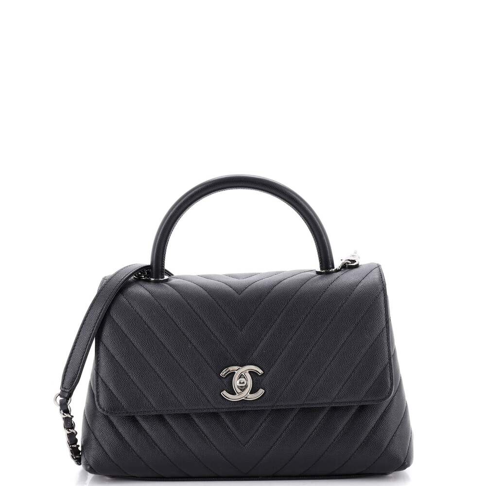 Chanel Coco Top Handle Bag Chevron #319044C48B